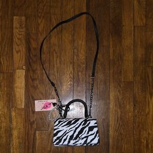 Luv Betsey By Betsey Johnson Zebra Crossbody Handbag